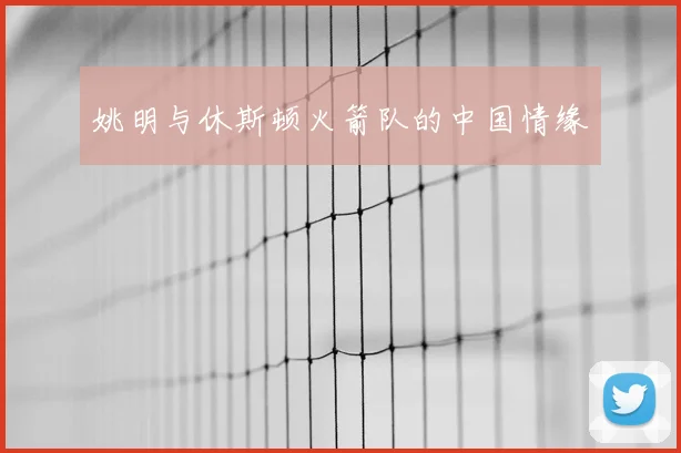 姚明与休斯顿火箭队的中国情缘